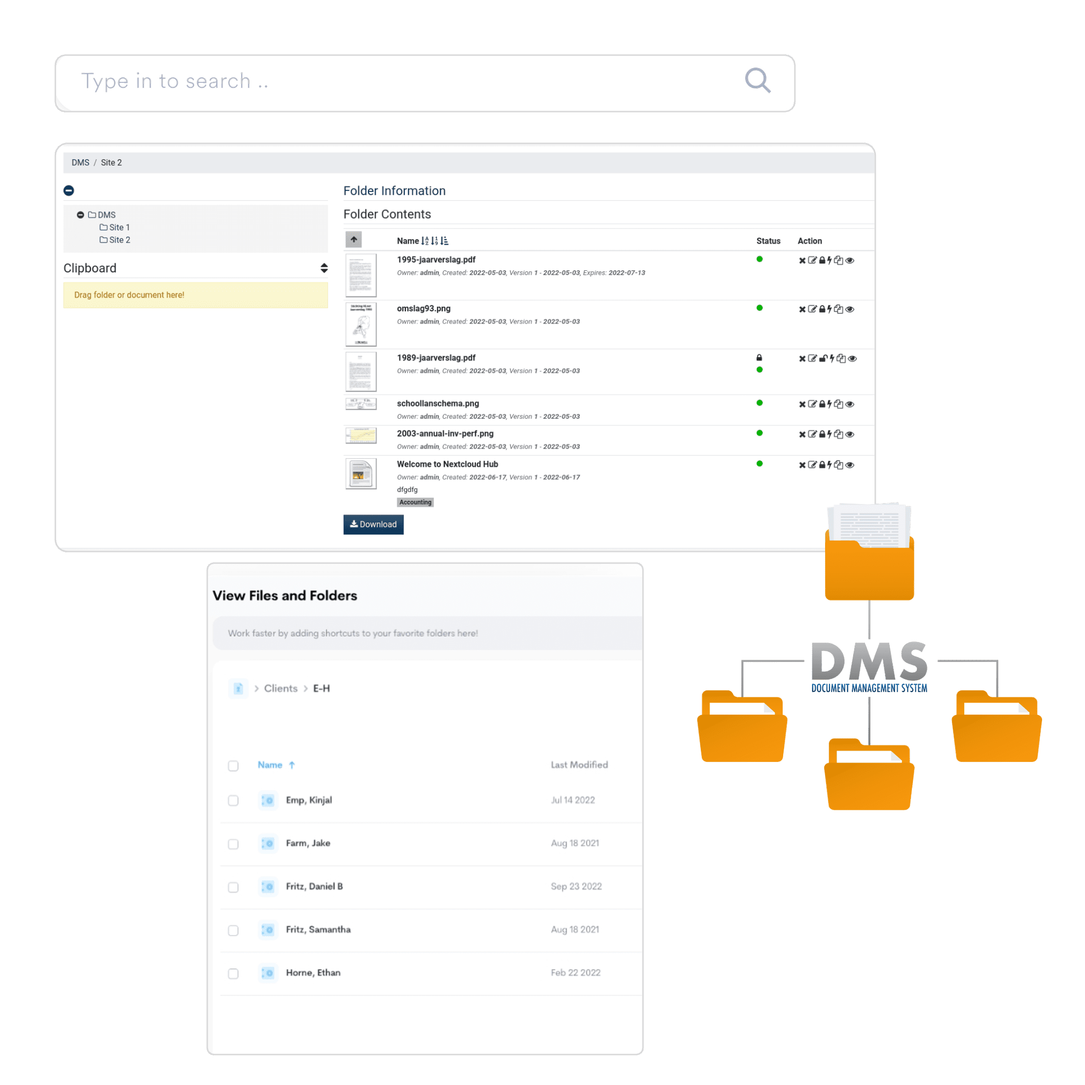 Version Control eDMS Tab