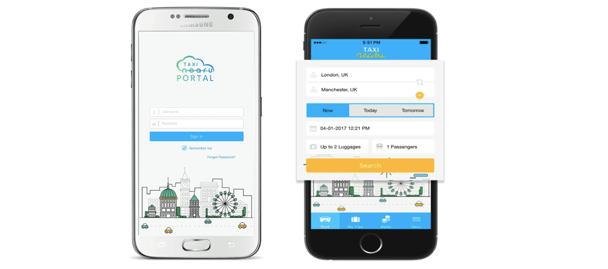 Case study - Taxi Near U Mobile App Development Image 1