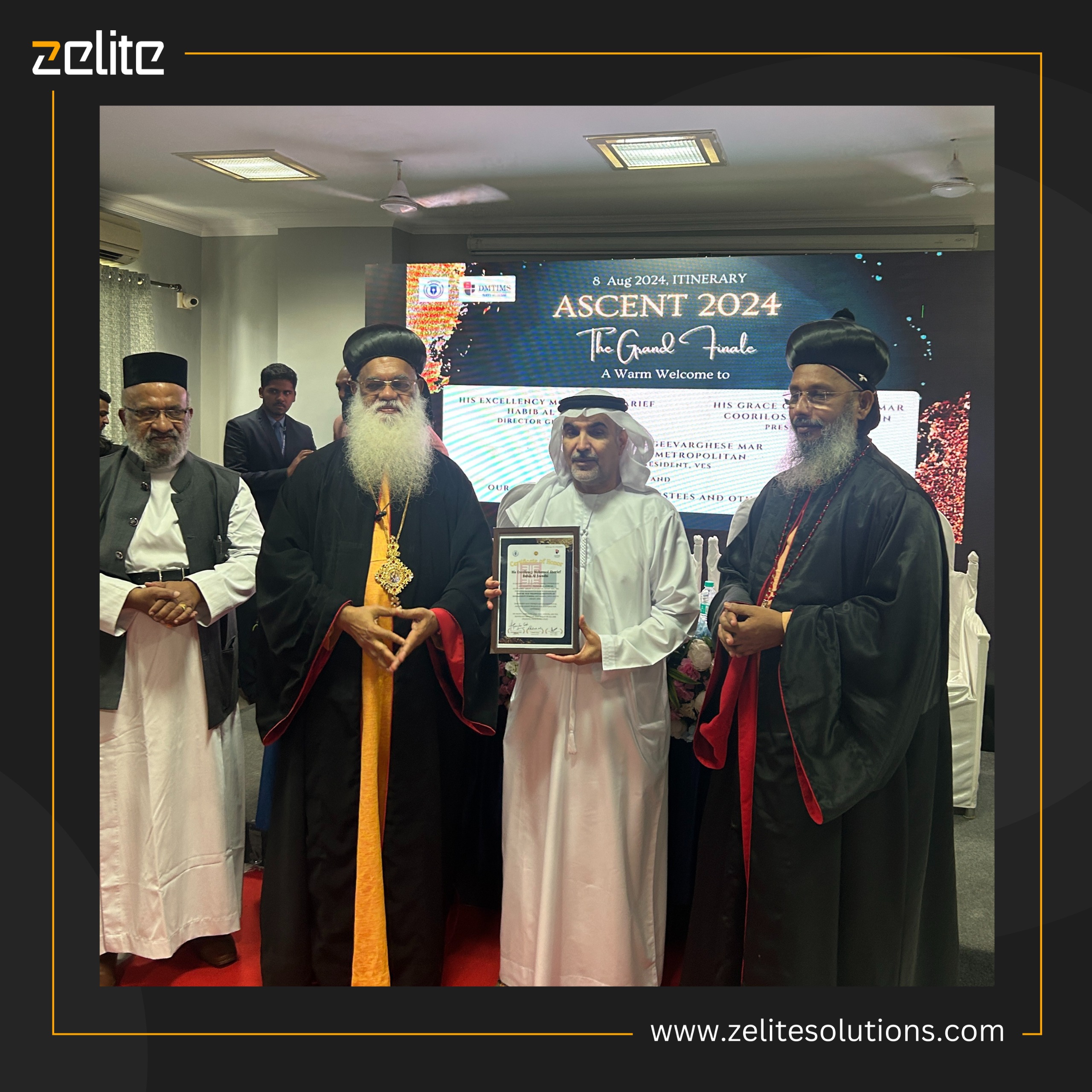 Zelite Solutions Award at DMTIMS Ascent 2024 Induction Program - 3