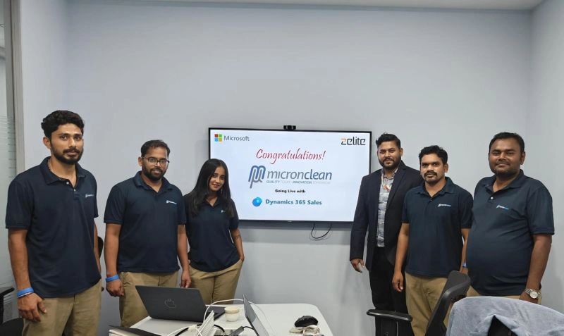 Successful go-live of the Dynamics 365 Sales project for Micronclean India PVT Ltd by Zelite Solutions